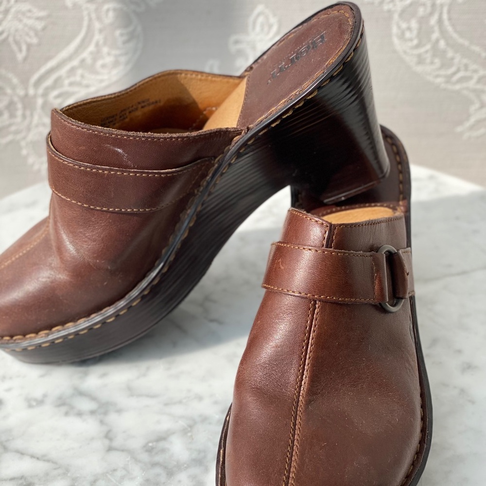 Born Brown Clogs - image 2